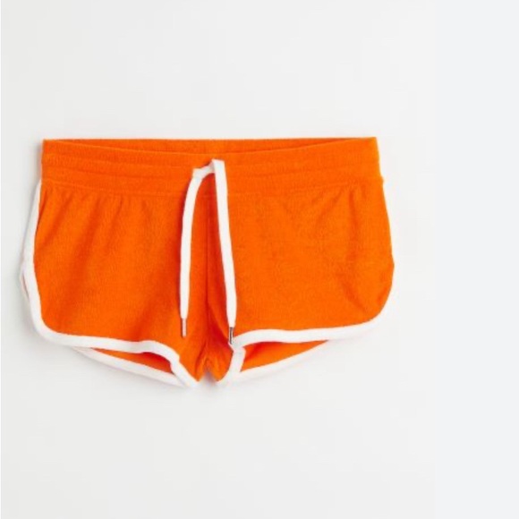 H&M Pants - 🥰H&M Neon Terry cloth short size S